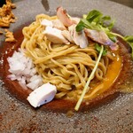 論露に不二 - 替玉 鮟肝のソース　350円
      
      ごろごろ鶏むねチャーシュー