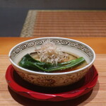 日本料理 幸庵 - 茄子とつるむらさきの炊合せ