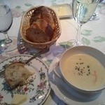 ル・トワ・ルージュ - ランチ：この日は、「ガロパン」のバケット。