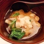 和食 瑞木 - 前菜（大根・小エビ・菜っ葉のあんかけ）