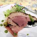 シェフ ハヤカワ欧風料理 - 鴨肉のパストラミ