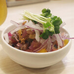 トンテキ食堂8 - 冷製かぶら煮 夏野菜のマリネがけ(350円)