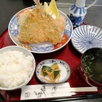 味の旬彩 てん心 - 黄金鯵のフライ(ご飯セット)