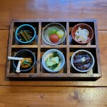 日本酒・米屋 蔵バル - おまかせ六点盛り合わせ