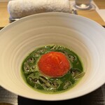 ひがしやま 司 - トマト、じゅんさい抹茶土佐酢