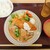 湾岸食堂 - 鶏モモ肉ソテー＆白身魚のフライ