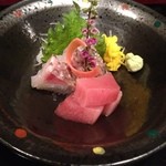 旬菜料理 苧麻 - コース③お造り（マグロ、鯛）