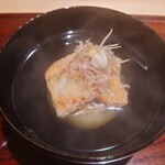 日本料理 柳燕 - 鹿児島の鰻と石川の加賀太きゅうりのお椀