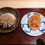 日本料理 柳燕 - ちりめん山椒、イカ明太