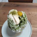 ペンギン屋 - 抹茶かき氷(小豆なし)