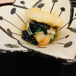 山玄茶 - 下には冷たいお浸し❀.(*´▽`*)❀.