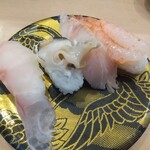 回転寿司 余市番屋 - 地物４貫盛り