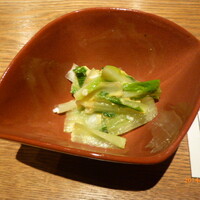 鈴なり - 白魚と芯取菜などの和え物