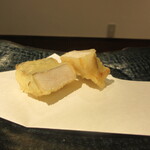 てんぷら 拓 - 太刀魚、崩してしまいました。すいません。