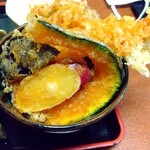 そば処　中津川 - エビ天丼 ♪