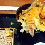 そば処　中津川 - エビ天丼 ♪