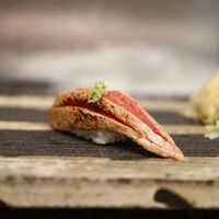 築地青空三代目  銀座三越 - 大トロ 炙り