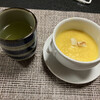 料理酒家 九良左衛門 - 料理写真:コーンスープとお茶
