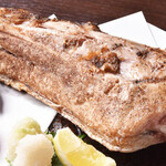 Charcoal-grilled tuna fish