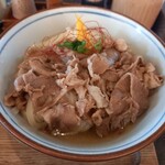 Teuchi udo mm arugame watanabe - 肉ぶっかけ冷中(670円)
