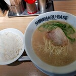 SHIROMARU-BASE - 朝ラーメン、とんこつベースバリカタ５００円安！(ﾟοﾟ人))
