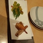 酒彩蕎麦 初代 溝の口店 - 銀杏と季節の野菜揚げ 600円