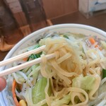 たんめん専門店 百菜 - 中太平打ち麺(固さ＝普通)