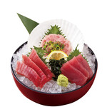 海鮮食堂さかなや - まぐろ3種盛合せ　1210円