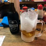 大衆酒場 よっちゃん - コーヒー焼酎を黒ホッピーで割るとクラフトビールっぽいのです