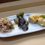 家庭料理 小川 - おばんざい３種盛り合わせ