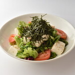 Japanese style tofu and seaweed salad