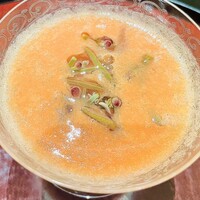 日本料理 太月 - じゅんさいとフルーツトマトの擦り流し