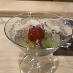 鮨 むらやま - じゅんさいやらフルーツトマトやら！