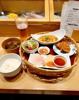 寿司・中国料理 福禄寿 - 中華定食(海鮮麻婆豆腐) 1180円