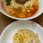 Kyoukason - Aランチ 四川坦々麺＋半チャーハン