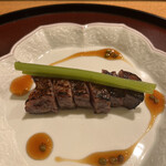 日本料理 太月 - ランチコース２０７９０円。仙台牛もろみ西京焼き。和食屋さんで食べた焼いた牛肉の中では、私史上最高のものです。表面の香ばしさと中のしっとりした味わいも、素晴らしかったです（╹◡╹）（╹◡╹）