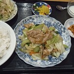 麗縁 - 豚肉と野菜炒め定食