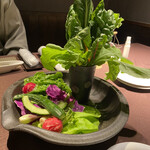 山人 - バーニャカウダの野菜