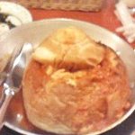 すうぷ＆SOUP - パンの中にシーフードのトマトクリームスープ