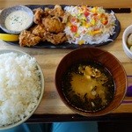 飯処 ふぉす。 - 麦風鶏Mix唐揚定食