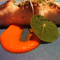 RYORIYA KAWASAKI - 魚料理 ヒラスズキ
                皮目はこんがりとパリパリ、サクサクとして食感が楽しめました。身はふんわり柔らかく、塩気も最高でした。