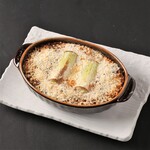 Oyster and green onion gratin