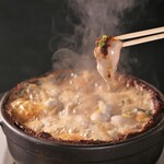 Specialty! Dote miso hotpot with lots of Oyster