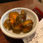 九州居酒屋 かてて - ランチ定食：小鉢お漬物は…。