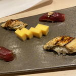 池袋 鮨 貴山 - 穴子と漬けマグロ