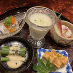 賛否両論 - 八寸　日本酒頼むしかない。