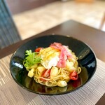 ラ・トランピスタ - 料理写真:桃の冷製パスタ2022ver.