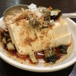 麒麟菜館  - 「晩酌セット」(1100円)のピータン豆腐