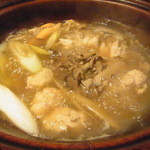 じどりや 穏座 - とり鍋ぐつぐつ②