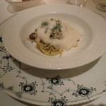 Shin Harada - 毛蟹とラディッキオのスパゲッティ